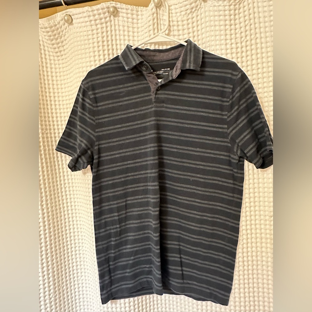 Black and grey Under Armour polo